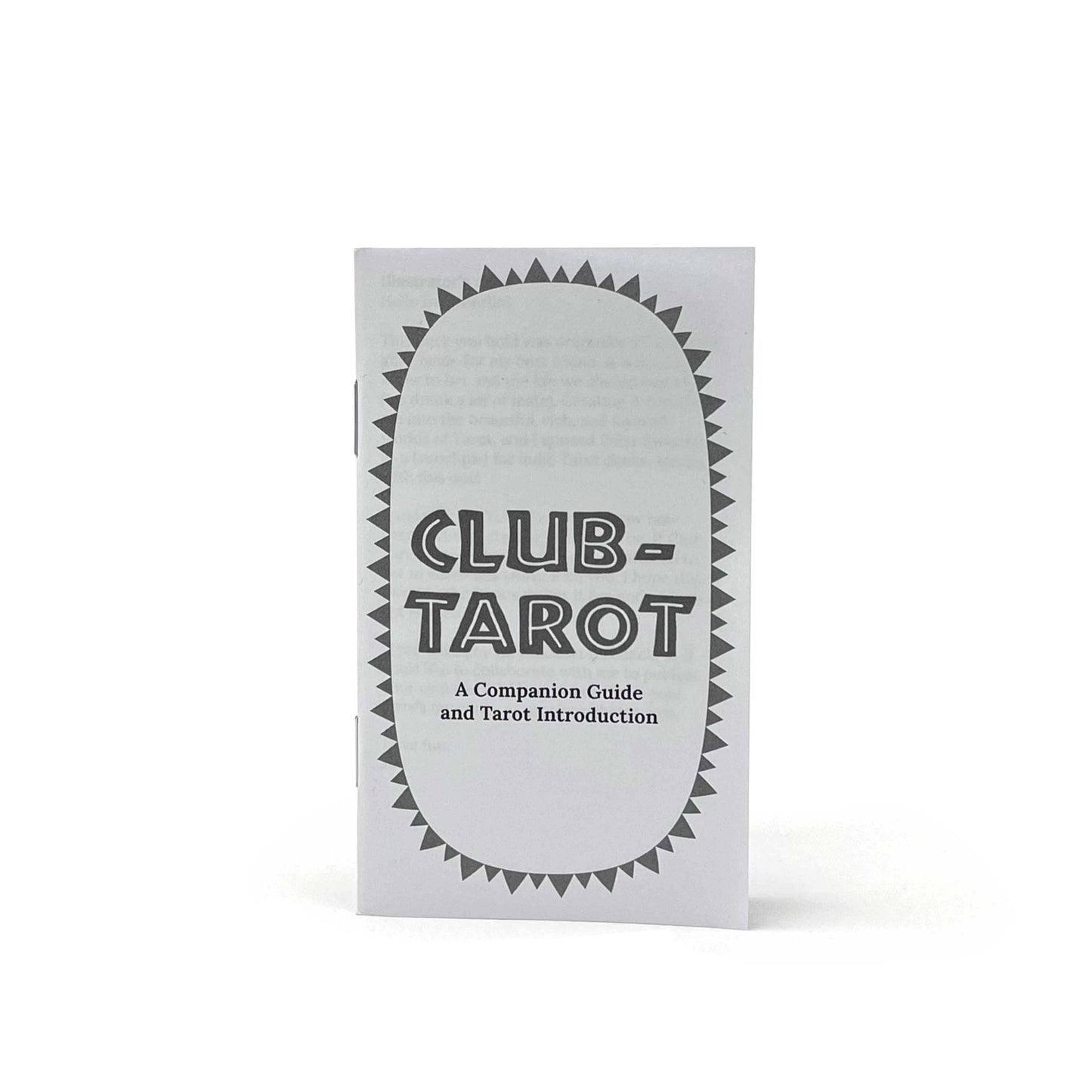 Club Tarot guidebook titled "Companion Guide and Tarot Introduction" against a bright white background.