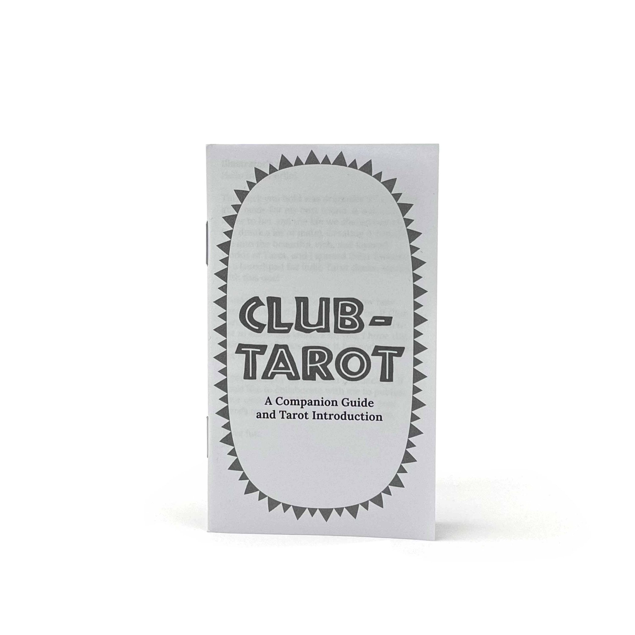 Club Tarot guidebook titled "Companion Guide and Tarot Introduction" against a bright white background.